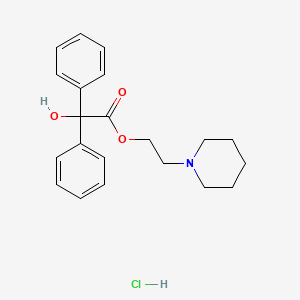 molecular formula C21H26ClNO3 B1264691 Pipethanate hydrochloride CAS No. 4544-15-4