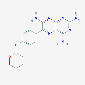 molecular formula C17H19N7O2 B126471 6-[4-(Oxan-2-yloxy)phenyl]pteridine-2,4,7-triamine CAS No. 63671-44-3