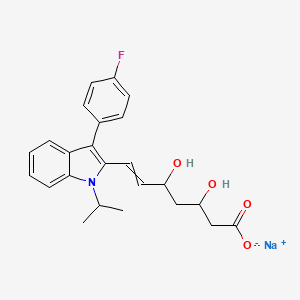 sodium;7-[3-(4-fluorophenyl)-1-propan-2-ylindol-2-yl]-3,5-dihydroxyhept-6-enoate