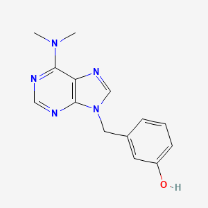 Phenol, 3-((6-(dimethylamino)-9H-purin-9-yl)methyl)-