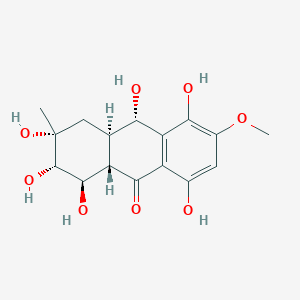 molecular formula C16H20O8 B1264721 Fusaquinon B 