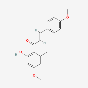 (E)-1-(2-hydroxy-4-methoxy-6-methylphenyl)-3-(4-methoxyphenyl)prop-2-en-1-one