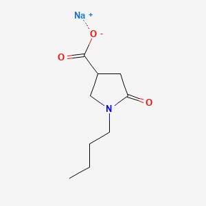 Sodium 1-butyl-5-oxopyrrolidine-3-carboxylate