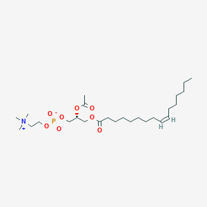 molecular formula C26H50NO8P B1264729 1-(9Z-hexadecenoyl)-2-acetyl-sn-glycero-3-phosphocholine 