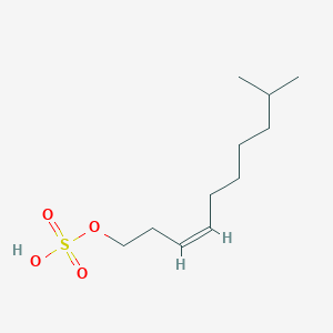 molecular formula C11H22O4S B1264732 (3Z)-9-甲基癸-3-烯-1-基硫酸氢盐 