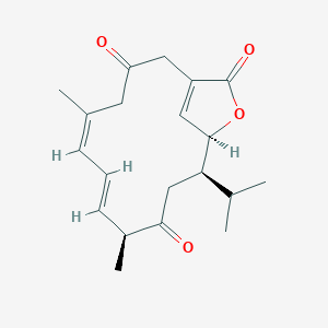 molecular formula C20H26O4 B1264739 sarcostolide E 