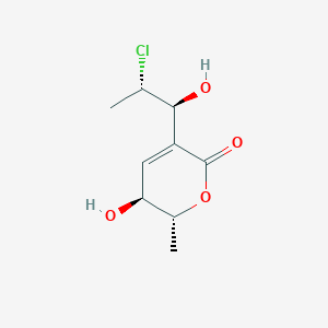 molecular formula C9H13ClO4 B1264740 Chlorohydroaspyrone B 