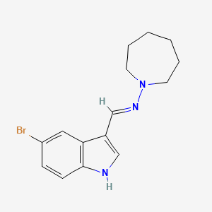 N-((5-Bromo-1H-indol-3-yl)methylene)-1-azepanamine