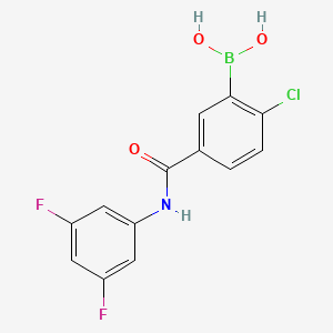 2-Chloro-5-(3,5-difluorophenylcarbamoyl)phenylboronic acid