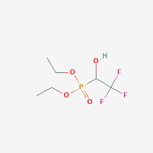 molecular formula C6H12F3O4P B126476 二乙基(2,2,2-三氟-1-羟乙基)膦酸酯 CAS No. 156748-67-3