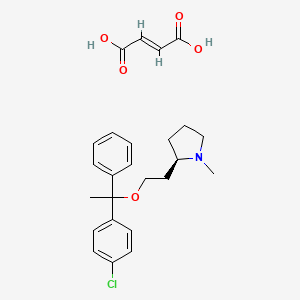molecular formula C25H30ClNO5 B1264766 Clemastinefumarate 
