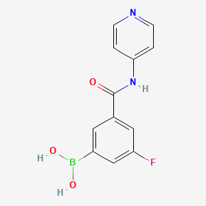 3-Fluoro-5-(4-pyridylcarbamoyl)benzeneboronic acid