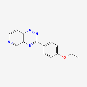 molecular formula C14H12N4O B12647719 3-(4-Ethoxy-phenyl)-pyrido(3,4-e)(1,2,4)triazine CAS No. 121845-63-4