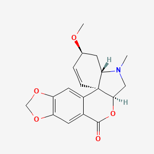 molecular formula C18H19NO5 B1264775 3-epi-Macronine 
