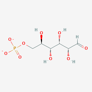 molecular formula C6H11O9P-2 B1264778 aldehydo-D-glucose 6-phosphate(2-) 