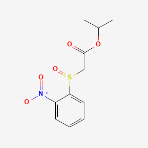 Acetic acid, ((2-nitrophenyl)sulfinyl)-, 1-methylethyl ester