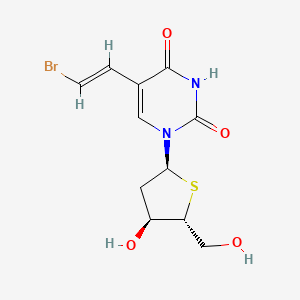 5-[(E)-2-bromoethenyl]-1-[(2S,4S,5R)-4-hydroxy-5-(hydroxymethyl)thiolan-2-yl]pyrimidine-2,4-dione