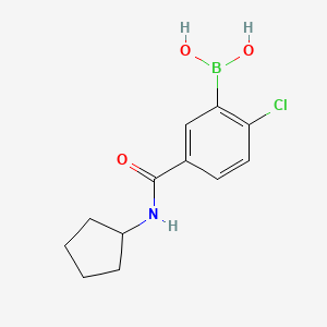 2-Chloro-5-(cyclopentylcarbamoyl)phenylboronic acid