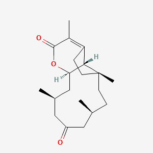 molecular formula C20H30O3 B1264790 clavirolide C 
