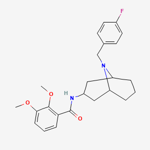 2,3-Dimethoxy-N-(9-(4-fluorobenzyl)-9-azabicyclo(3.3.1)nonan-3-yl)benzamide