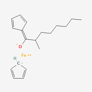 (2-Methyl-1-oxooctyl)ferrocene