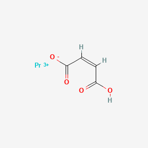 molecular formula C4H3O4Pr+2 B12648093 (Z)-4-hydroxy-4-oxobut-2-enoate;praseodymium(3+) CAS No. 14533-02-9