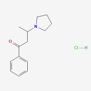 1-Phenyl-3-pyrrolidin-1-ylbutan-1-one;hydrochloride