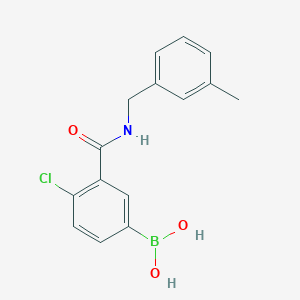 4-Chloro-3-(3-methylbenzylcarbamoyl)benzeneboronic acid