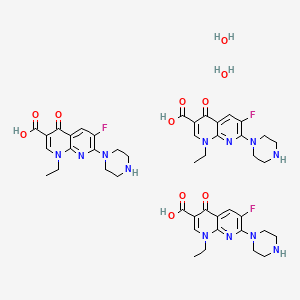 molecular formula C45H55F3N12O11 B1264816 Enoxacin hydrate 