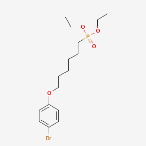 Phosphonic acid, (6-(4-bromophenoxy)hexyl)-, diethyl ester