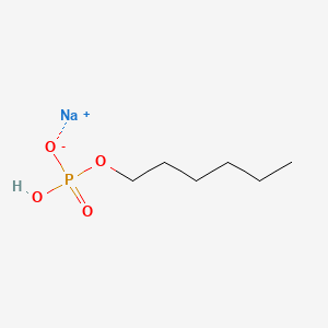 Phosphoric acid, hexyl ester, sodium salt