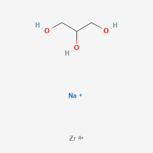 Propane-1,2,3-triol, sodium zirconium salt