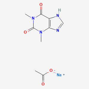 sodium;1,3-dimethyl-7H-purine-2,6-dione;acetate