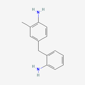 molecular formula C14H16N2 B12648379 4-((2-Aminophenyl)methyl)-o-toluidine CAS No. 68434-45-7