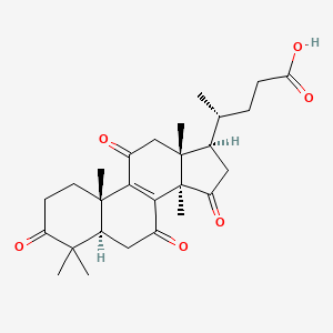 molecular formula C27H36O6 B1264839 Lucidenic acid F 