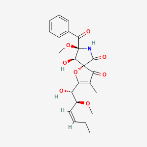 molecular formula C23H27NO8 B1264843 11-O-methylpseurotin A CAS No. 956904-34-0