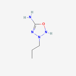 3-Propyl-1,2,3,4-oxatriazolidin-5-imine