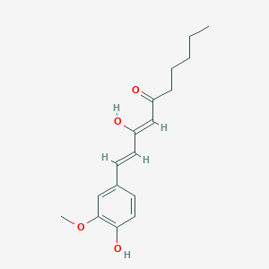 molecular formula C17H22O4 B1264868 1-Dehydro-[6]-gingerdione 