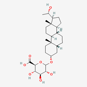 molecular formula C27H44O8 B1264871 Pregnanediol 3|A-O-|A-D-Glucuronide 