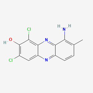 9-Amino-1,3-dichloro-8-methylphenazin-2-ol