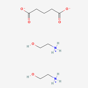 Bis((2-hydroxyethyl)ammonium) glutarate