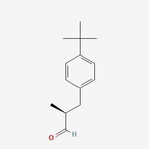 Butylphenyl methylpropional, (+)-