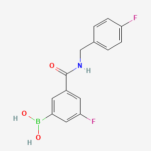 3-Fluoro-5-(4-fluorobenzylcarbamoyl)benzeneboronic acid