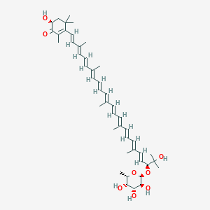 molecular formula C46H64O8 B1264879 (3S,2'S)-4-Ketomyxol 2'-alpha-L-fucoside 