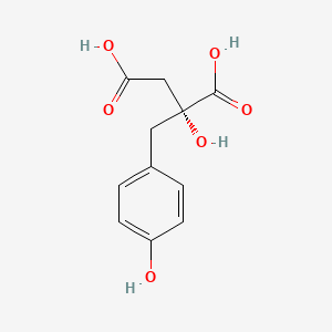 molecular formula C11H12O6 B1264881 Eucomic acid, (-)- 