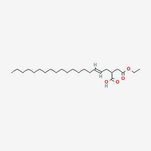 molecular formula C24H44O4 B12648812 Ethyl hydrogen 2-octadecenylsuccinate CAS No. 93882-69-0