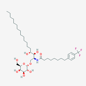 N-[(2S,3S,4R)-1-(alpha-D-galactopyranosyloxy)-3,4-dihydroxyoctadecan-2-yl]-8-[4-(trifluoromethyl)phenyl]octanamide