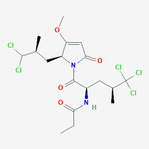 molecular formula C18H25Cl5N2O4 B1264896 Sintokamide A 