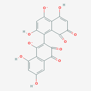 molecular formula C20H8O10-2 B1264904 3,8'-Biflaviolin 2,2'-diolate 