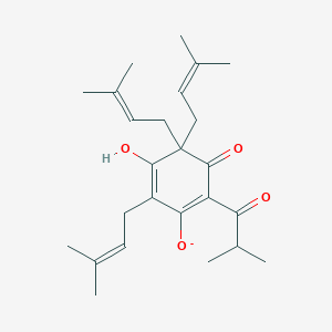 5-Hydroxy-4,4,6-tris(3-methylbut-2-en-1-yl)-2-(2-methylpropanoyl)-3-oxocyclohexa-1,5-dien-1-olate